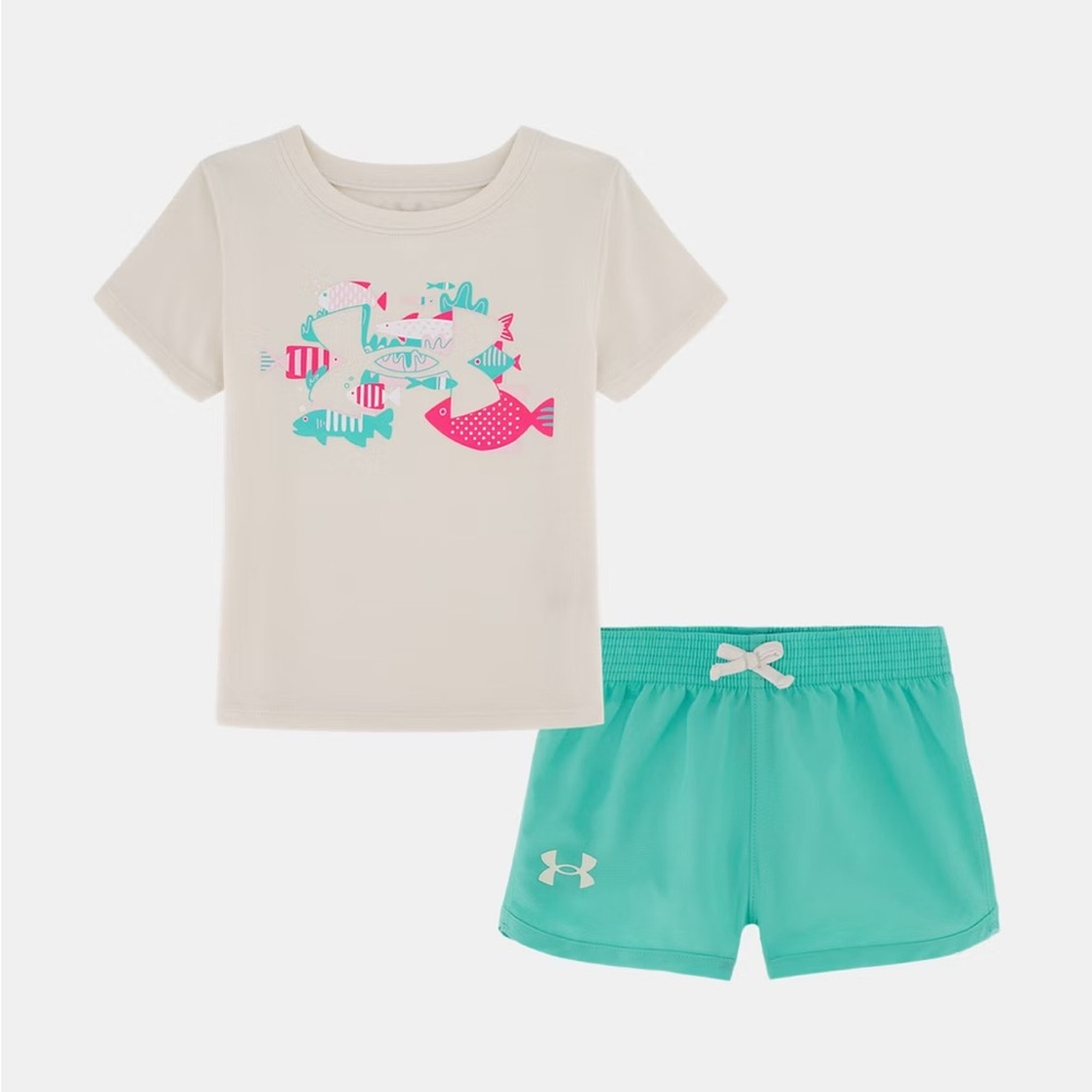 Under Armour Fish Themed Shorts Set Size 12 Months NWT